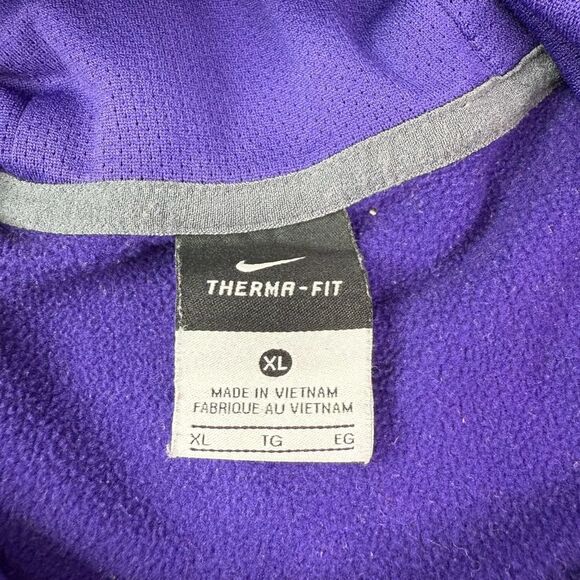 Nike TCU Horned Frogs Therma-Fit Purple Logo Hoodie Size XL - Picture 3 of 9
